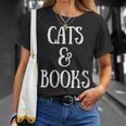 Reading Quote Cats & Books Reader Librarian Cat Mom Kitten T-Shirt Gifts for Her Reading Quote Cats & Books Reader Librarian Cat Mom Kitten T-Shirt Gifts for Her