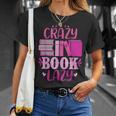 Reading Reader Crazy Book Lady English Teacher T-Shirt Gifts for Her