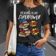 Reading Is My Superpower Book Lover Bookworm Librarian T-Shirt Gifts for Her