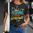 Reading Is My Superpower Book Nerds & Geeks T-Shirt Gifts for Her