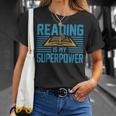Reading Is My Superpower Read Books Lover Womens Mens T-Shirt Gifts for Her