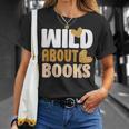 Reading Teacher Book Reader Student Leopard Wild About Books For Men Women T-Shirt Gifts for Her