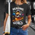 Reading Is Out Of This World Astronaut Book Lover Teacher T-Shirt Gifts for Her