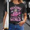 Reading Is Out Of This World Astronaut Reading Book Space T-Shirt Gifts for Her Reading Is Out Of This World Astronaut Reading Book Space T-Shirt Gifts for Her
