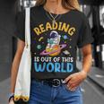 Reading Is Out Of This World Space Read Books Lover T-Shirt Gifts for Her