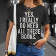 Reading Yes I Really Do Need All These Books T-Shirt Gifts for Her Reading Yes I Really Do Need All These Books T-Shirt Gifts for Her