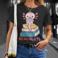 Readolotl Cute Read Axolotl Book Lover Librarian Bookworm T-Shirt Gifts for Her