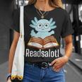 Readsalotl Axolotl Reading Cute Book Lover Bookworm T-Shirt Gifts for Her
