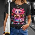 Readsolotl Axolotl Reading Book Lover Teacher Kids T-Shirt Gifts for Her