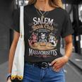 Retro Salem Book Club Bookish Witchy Spooky Halloween T-Shirt Gifts for Her