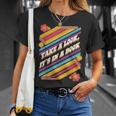 Retro Style Take a Look It's In a Book T-Shirt Gifts for Her