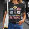 Rock Paper Scissors Nothing Beats Reading Book Lover T-Shirt Gifts for Her