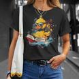 Rubber Duck Reading Book Rubber Duckie Rubber Duckling T-Shirt Gifts for Her