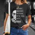 Ruth Bader Ginsburg Shirt Girl With A Book Political Resist T-Shirt Gifts for Her Ruth Bader Ginsburg Shirt Girl With A Book Political Resist T-Shirt Gifts for Her