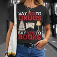Say No To Drugs Say Yes To Books Red Ribbon Week Awareness T-Shirt Gifts for Her