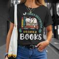 Saying About Books Easily Distracted By Cats And Books T-Shirt Gifts for Her