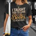 School Librarian Taught Students Love Books Impact Book T-Shirt Gifts for Her