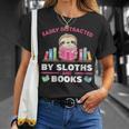 Sloths And Books Saying With Book And Sloth T-Shirt Gifts for Her
