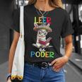 Spanish Reading Book Lover Sloth Maestra Leer Es Poder T-Shirt Gifts for Her