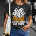 Spooky Book Club Member Halloween Bookish Ghost Lover T-Shirt Gifts for Her