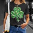 St Patricks Day Bookworm Shamrock Book Lover T-Shirt Gifts for Her
