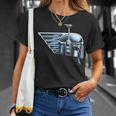 Star Wars The Book Of Boba Fett Chrome Helmet Logo T-Shirt Gifts for Her