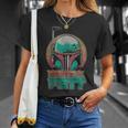 Star Wars The Book Of Boba Fett Vintage Helmet Logo V-2 T-Shirt Gifts for Her