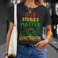 Our Stories Matter Juneteenth 1865 History Women's Reading T-Shirt Gifts for Her