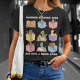 Summer Reading 2026 Unearth A Story Dinosaur Books Readers T-Shirt Gifts for Her