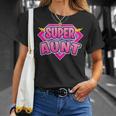 Super Aunt Superhero Grandmother Comic Book Matching T-Shirt Gifts for Her