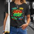 Superhero Uncle Costume For Men Comic Book Birthday T-Shirt Gifts for Her