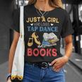 Tap Dancer Girl Who Loves Tap Dance & Books T-Shirt Gifts for Her
