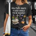 Teacher 67 Six Seven Meme Reading 6-7 Book Lover T-Shirt Gifts for Her