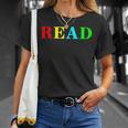 Teacher Reading Read In Color Book T-Shirt Gifts for Her Teacher Reading Read In Color Book T-Shirt Gifts for Her