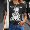 Teachersaurus Dinosaur Reading Book Reader Men Women Kids T-Shirt Gifts for Her