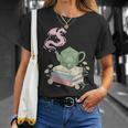 Teapot Dragon Books RPG Cozy Gamer Fantasy Tea Lover T-Shirt Gifts for Her