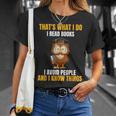 That's What I Do I Read Books I Avoid People I Know Things T-Shirt Gifts for Her