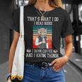 That's What i Do i Read Books i Drink Coffee Owl Teacher For Men Women Kids T-Shirt Gifts for Her