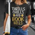 Thrills Chills And Books Bills Thriller T-Shirt Gifts for Her