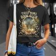 Tired Moms Book Club Cozy Night Coffee Reading Cat T-Shirt Gifts for Her Tired Moms Book Club Cozy Night Coffee Reading Cat T-Shirt Gifts for Her