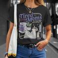 Tired Moms Book Club Retro Coffee Reader T-Shirt Gifts for Her