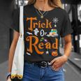 Trick Or Read Halloween Books Reading Lover Reader T-Shirt Gifts for Her