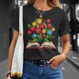 Tulips Flowers Book Floral T-Shirt Gifts for Her Tulips Flowers Book Floral T-Shirt Gifts for Her