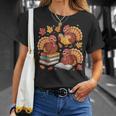 Turkey Reading Books Fall Thanksgiving Teacher Librarian T-Shirt Gifts for Her Turkey Reading Books Fall Thanksgiving Teacher Librarian T-Shirt Gifts for Her