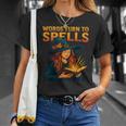 Words Turn To Spells Witchy Magic Book Aesthetic T-Shirt Gifts for Her Words Turn To Spells Witchy Magic Book Aesthetic T-Shirt Gifts for Her