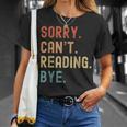 Tut Mir Sorry Ich Kann Nicht Lesen Bye Book Lover T-Shirt Gifts for Her Tut Mir Sorry Ich Kann Nicht Lesen Bye Book Lover T-Shirt Gifts for Her