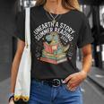 Unearth A Story Summer Reading 2026 Dinosaur Books T-Shirt Gifts for Her
