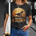 Unearth Story Summer Reading 2026 Dinosaurs Library Reading T-Shirt Gifts for Her Unearth Story Summer Reading 2026 Dinosaurs Library Reading T-Shirt Gifts for Her