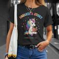 Unicorn Reading a Book Unearth a Story Program 2026 T-Shirt Gifts for Her