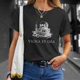 Vigila Et Ora Skull On Books Latin T-Shirt Gifts for Her Vigila Et Ora Skull On Books Latin T-Shirt Gifts for Her